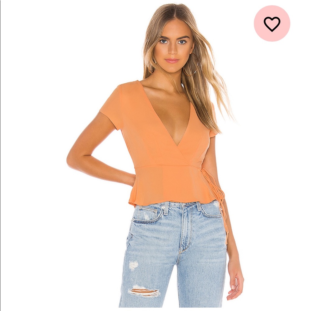 NWT Orange Superdown Top